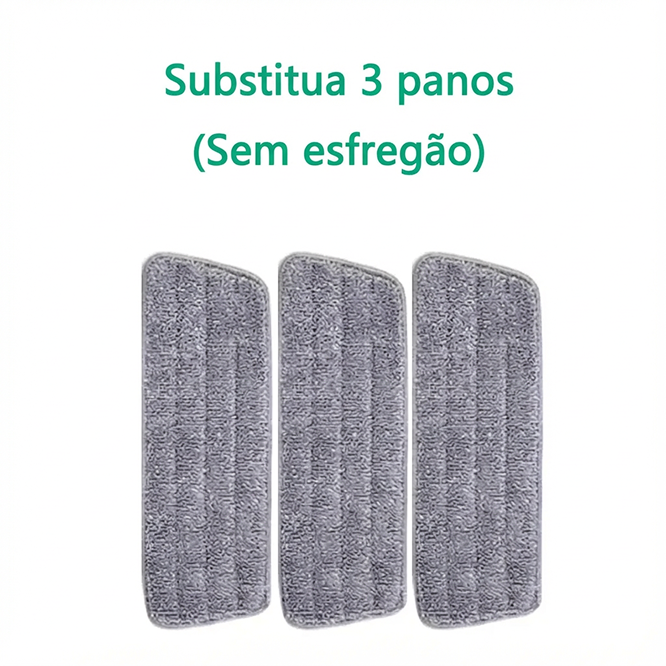 Mop Spray Doméstico com Reservatório e Refil de Microfibra