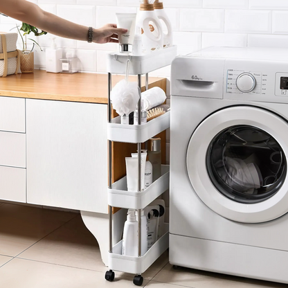 Carrinho Organizador Slim com Rodinhas 3 ou 4 Andares Multiuso