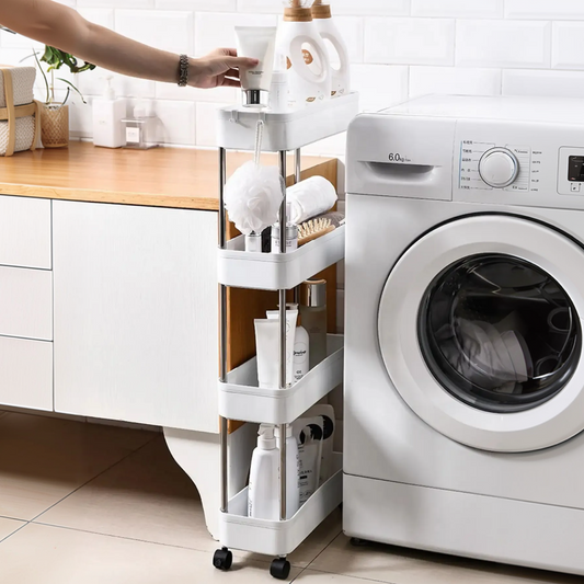 Carrinho Organizador Slim com Rodinhas 3 ou 4 Andares Multiuso