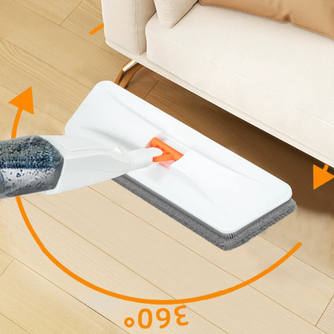 Mop Spray Doméstico com Reservatório e Refil de Microfibra