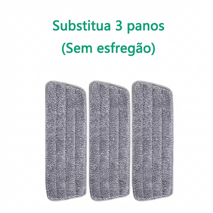Mop Spray Doméstico com Reservatório e Refil de Microfibra