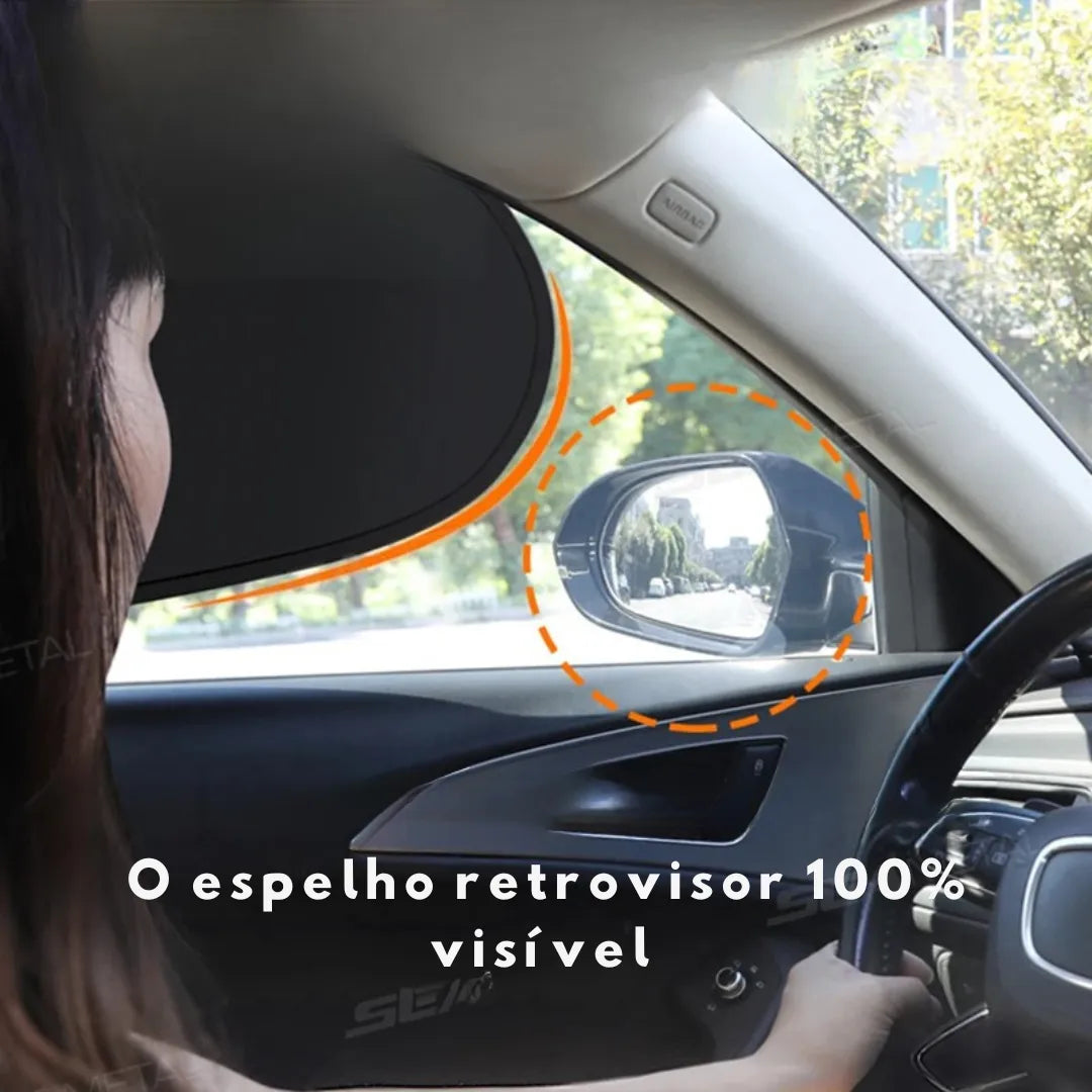 Protetor Solar Eletrostático para Vidro Lateral de Carro Antirreflexo