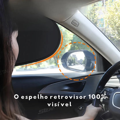 Protetor Solar Eletrostático para Vidro Lateral de Carro Antirreflexo
