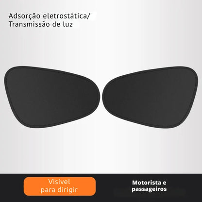 Protetor Solar Eletrostático para Vidro Lateral de Carro Antirreflexo