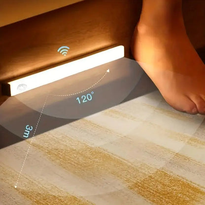 Barra de Luz LED com Sensor de Movimento Recarregável USB